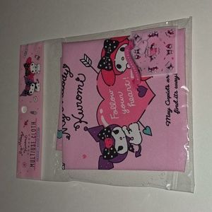 My Melody and Kuromi pink multi Use cloth